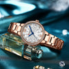 Wholesale Women's Leisure Waterproof Quartz Watch With Round Dial Stainless Steel Strap And Alloy Case
