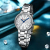 Wholesale Women's Leisure Waterproof Quartz Watch With Round Dial Stainless Steel Strap And Alloy Case