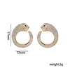 Wholesale Women's Leopard Pattern Light Luxury Style Electroplated Environmentally Friendly Copper Earrings And Necklaces Set