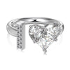Wholesale Women's Letter Love Zircon Inlay 925 Sterling Silver Opening Adjustable Ring And Bracelet With Electroplating