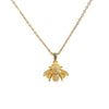 Wholesale Women's Light Luxury Animal Style Titanium Steel Bee Pendant Necklace Inlaid With Zircon