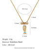 Wholesale Women's Light Luxury Animal Zodiac Stainless Steel Electroplated Pendant Necklace