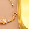 Wholesale Women's Light Luxury Bracelet With Natural Freshwater Pearls Plated 18K Gold In Flat Round And Rose Buns Round Shapes