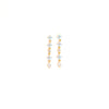 Wholesale Women's Light Luxury Brass Earrings With Flower Pattern And Real Gold Plated