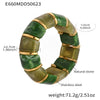 Wholesale Women's Light Luxury Candy Color Natural Stone And 316L Stainless Steel Elastic Rope Bracelet With Geometric Shape And Electroplating Design