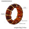 Wholesale Women's Light Luxury Candy Color Natural Stone And 316L Stainless Steel Elastic Rope Bracelet With Geometric Shape And Electroplating Design