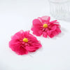 Wholesale Women's Light Luxury Chiffon Multilayered Flower Stereo Hand Knitted Earrings