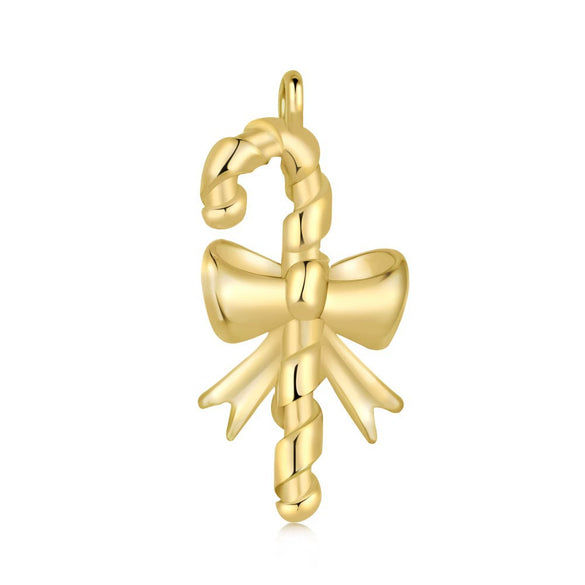 Wholesale Women's Light Luxury Christmas Series 925 Sterling Silver Jewelry With Gingerbread Man Pendant And Cross Chain Electroplated