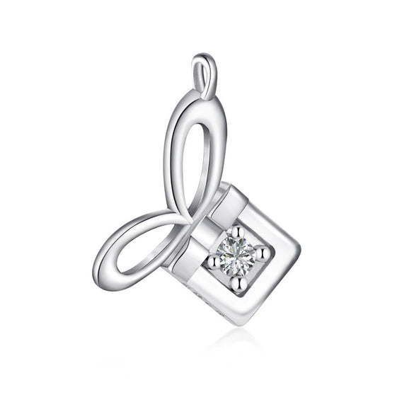 Wholesale Women's Light Luxury Christmas Series 925 Sterling Silver Jewelry With Gingerbread Man Pendant And Cross Chain Electroplated