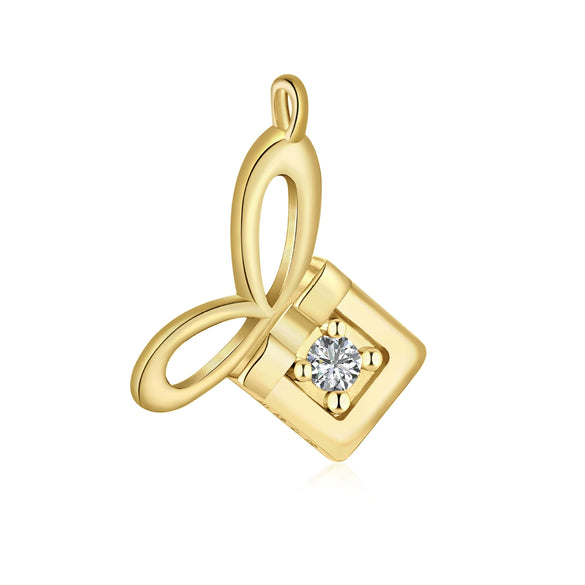 Wholesale Women's Light Luxury Christmas Series 925 Sterling Silver Jewelry With Gingerbread Man Pendant And Cross Chain Electroplated