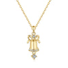 Wholesale Women's Light Luxury Christmas Series 925 Sterling Silver Jewelry With Gingerbread Man Pendant And Cross Chain Electroplated