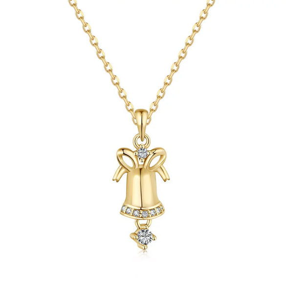 Wholesale Women's Light Luxury Christmas Series 925 Sterling Silver Jewelry With Gingerbread Man Pendant And Cross Chain Electroplated