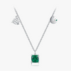 Wholesale Women's Light Luxury Constellation Mixed Gem Inlay 925 Sterling Silver Cross Chain Necklace