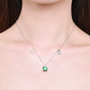 Wholesale Women's Light Luxury Constellation Mixed Gem Inlay 925 Sterling Silver Cross Chain Necklace
