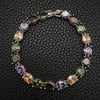 Wholesale Women's Light Luxury Copper Bracelet With Colorful Geometric Pattern And Electroplating Design
