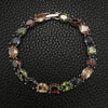 Wholesale Women's Light Luxury Copper Bracelet With Colorful Geometric Pattern And Electroplating Design