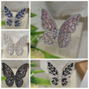 Wholesale Women's Light Luxury Copper Butterfly Ring With Animal Pattern And Electroplating Process