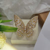 Wholesale Women's Light Luxury Copper Butterfly Ring With Animal Pattern And Electroplating Process
