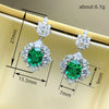 Wholesale Women's Light Luxury Copper Flower Earrings