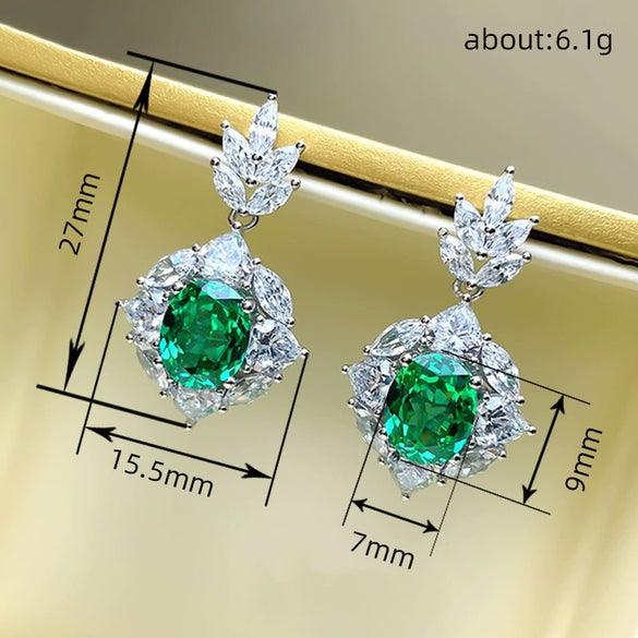 Wholesale Women's Light Luxury Copper Flower Earrings