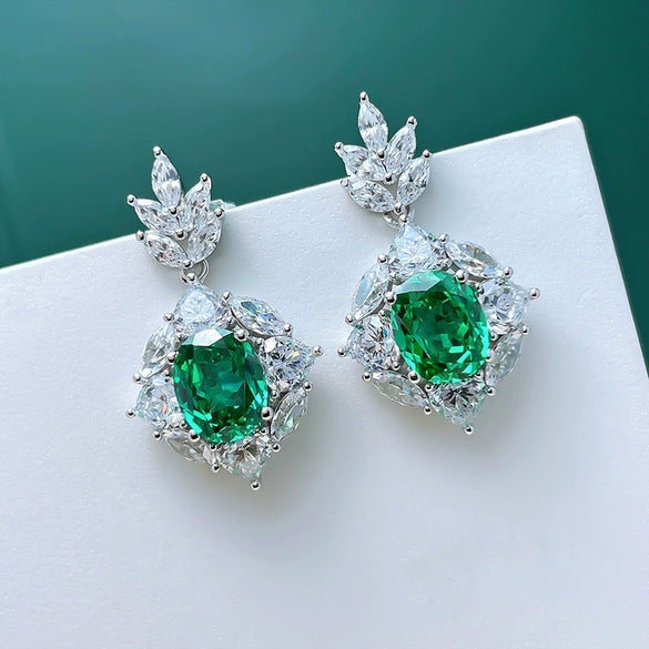 Wholesale Women's Light Luxury Copper Flower Earrings