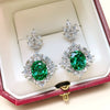 Wholesale Women's Light Luxury Copper Flower Earrings