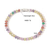 Wholesale Women's Light Luxury Copper Inlaid Colored Diamond Water Drop Petal Fruit Flower Patterned Zirconia Hand Jewelry Bracelet
