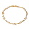 Wholesale Women's Light Luxury Copper Inlaid Colored Diamond Water Drop Petal Fruit Flower Patterned Zirconia Hand Jewelry Bracelet