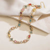 Wholesale Women's Light Luxury Copper Jewelry With Inlaid Color Diamond And Geometric Pattern In Oval And Square Shapes