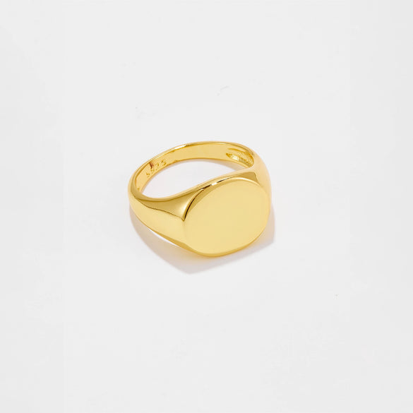 Wholesale Women's Light Luxury Copper Ring With Geometric Pattern And Electroplating Treatment