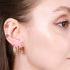 Wholesale Women's Light Luxury Copper S925 Silver Needle Star Pattern Microinlaid Zircon Earrings Set