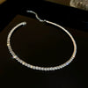 Wholesale Women's Light Luxury Diamond Set Copper And Titanium Steel Flower Pendant Necklace