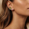 Wholesale Women's Light Luxury Electroplated 18K Gold And Stainless Steel Earrings With Dropshaped Pearshaped And Heartshaped Zircons And Geometric Design