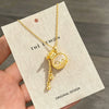 Wholesale Women's Light Luxury Electroplated Titanium Steel And Copper Tassel Money Bag Pendant Oshaped Chain Necklace