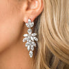 Wholesale Women's Light Luxury Elegant Allmatch Leaf And Flower Copper Earrings For Bridal