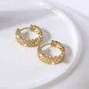 Wholesale Women's Light Luxury Fashion Earrings Copper Inlaid Zircon Geometric Style