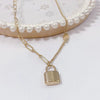 Wholesale Women's Light Luxury Fashion Versatile Titanium Steel Necklace With Geometric Pattern And Polish Finish