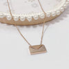 Wholesale Women's Light Luxury Fashion Versatile Titanium Steel Necklace With Geometric Pattern And Polish Finish