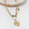 Wholesale Women's Light Luxury Fashion Versatile Titanium Steel Necklace With Geometric Pattern And Polish Finish