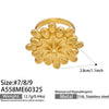 Wholesale Women's Light Luxury Floralshaped Stainless Steel Electroplated Open Ring Set