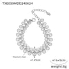 Wholesale Women's Light Luxury Flower And Sun Pattern Jewelry Set Titanium Steel Electroplated Necklace And Bracelet