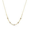 Wholesale Women's Light Luxury Flower Pattern Stainless Steel 18K Gold Plated Oshaped Chain Necklace