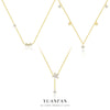 Wholesale Women's Light Luxury Flower Petal Zirconium 925 Sterling Silver Cross Chain Necklace