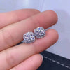 Wholesale Women's Light Luxury Geometric Copper Earrings Inlaid With Zirconia