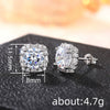 Wholesale Women's Light Luxury Geometric Copper Earrings Inlaid With Zirconia