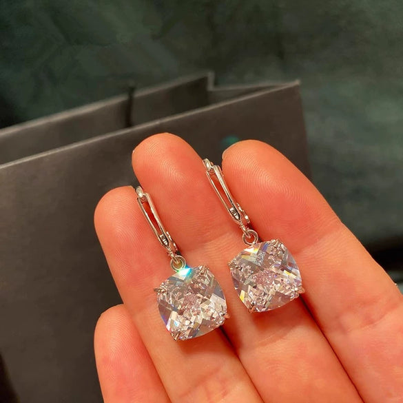 Wholesale Women's Light Luxury Geometric Copper Earrings