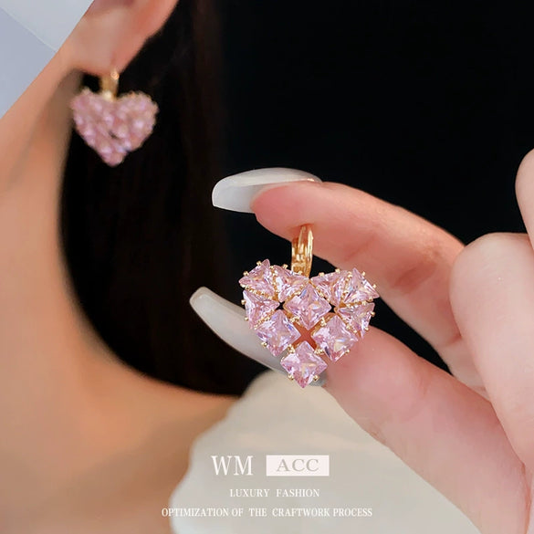 Wholesale Women's Light Luxury Geometric Copper Electroplated Earrings