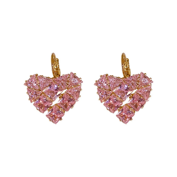 Wholesale Women's Light Luxury Geometric Copper Electroplated Earrings