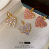 Wholesale Women's Light Luxury Geometric Copper Electroplated Earrings