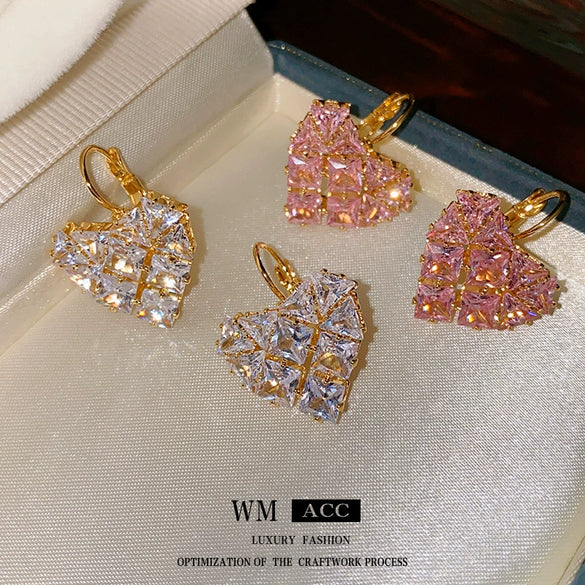 Wholesale Women's Light Luxury Geometric Copper Electroplated Earrings